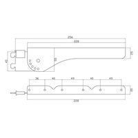 和気産業 ピラシェルフリー棚受 白 3枚用 左 WPS054 1セット(4個)（直送品）