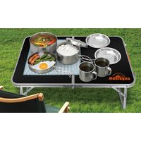 ハック 折りたたみアルミローテーブル　ブラック　60cm 2923 1個（直送品）