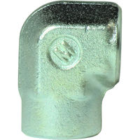 マルエム産業 高圧 鋼製 ネジ継手 メスエルボ(Rc)3価クロメート処理品 1/4 LBM 1/4-10 1包(10個入)（直送品）