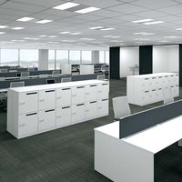 【組立設置込】コクヨ エディア パーソナル ロッカー 4人用 Dロック 幅900×奥行450×高さ1110mm ホワイト 1台（直送品）