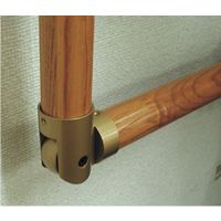 OMSORG(オムソリ) オムソリPRO手すり3565シリーズ  丸棒(自在)コーナー金具 35 ゴールド KM35JB-G 1個（直送品）
