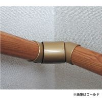 OMSORG(オムソリ) オムソリPRO手すり3565シリーズ  ニューコーナー(W)金具 35 ブラウン C3590B 20個（直送品）