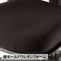 アイコ(AICO) オフィスチェア ローバック 背座シンクロ機構 可動肘付 防汚性布張り MA-1515AJ(FG3)GN-WHT 1脚（直送品）