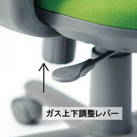 アイコ(AICO) オフィスチェア セミローバック 肘付 防汚性布張り仕様 OA-1055EJ(FG3)BU 1脚（直送品）