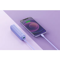 <モバイルバッテリー/ZENDURE>SuperMini 5K パープル 5000mAh USB-PD20W充電対応 ZDSM5PD-PU（直送品）