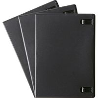 サンワサプライ DVDトールケース(1枚収納・3枚セット・ブラック) DVD-TN1-03BKN 1個