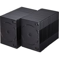 サンワサプライ DVDトールケース(2枚収納・30枚セット・ブラック) DVD-TN2-30BKN 1個（直送品）