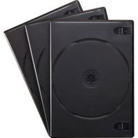 サンワサプライ DVDトールケース(3枚収納・3枚セット・ブラック) DVD-TN3-03BKN 1個