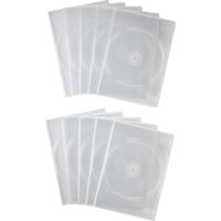 サンワサプライ スリムDVDトールケース(1枚収納・10枚セット・クリア) DVD-TU1-10CLN 1個（直送品）