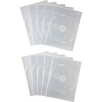 サンワサプライ スリムDVDトールケース(2枚収納・10枚セット・クリア) DVD-TU2-10CLN 1個