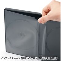 サンワサプライ DVDトールケース(8枚収納・3枚セット・ブラック) DVD-TW8-03BKN 1個