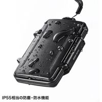 サンワサプライ 防水・防塵メモリーカードケース(SDカード、microSDカード用) FC-MMC29BK 1個