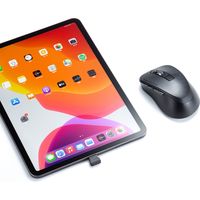 サンワサプライ 静音ワイヤレスType-CブルーLEDマウス(5ボタン・ブラック) MA-WBLC153BK 1個