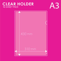 プラス クリアーホルダーA3 クリアー FL-211HO 1パック（10枚入）（わけあり品）