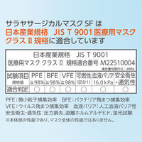サラヤ サージカルマスクＳＦ　3層式　使い捨て　不織布　50980 1箱（50枚入）