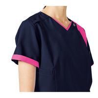 フォーク レディスジップスクラブ ブラック×サックス LL 7023SC-9-LL 1枚（直送品）