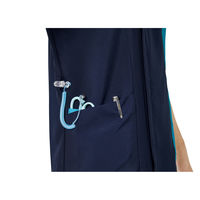 フォーク メンズジップスクラブ サックス×ダークネイビー L 7058SC-2-L 1枚（直送品）