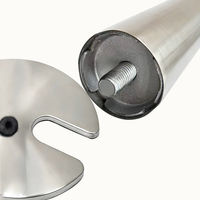 セーフラン安全用品 ステンレススタンドバリケード(U型ベース) ベルト赤2m 【2台セット】 C0200-2RD 1セット(2台入)（直送品）