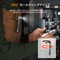 NICRON L74min Bi 首振り ブラック 400LM L74mini-B 1個（直送品）