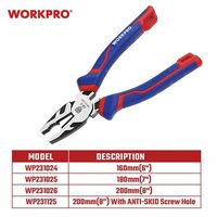WORKPRO(ワークプロ) WORKPRO ワークプロ コンビネーションプライヤー 全長160mm WP231024 1個（直送品）