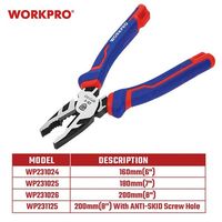 WORKPRO(ワークプロ) WORKPRO ワークプロ コンビネーションプライヤー 全長180mm WP231025 1個（直送品）