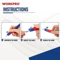 WORKPRO(ワークプロ) WORKPRO ワークプロ 14点入 差替式ナイフセット ケース入 WP219005 1セット（直送品）