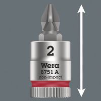 Wera Werk ベラ 1/4DR プラスビットソケット ZYKLOP PH2 全長28mm 003351 1個（直送品）
