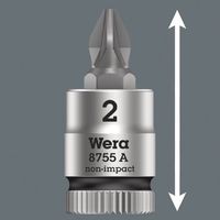 Wera Werk ベラ 1/4DR ポジドライブビットソケット ZYKLOP PZ1 全長28mm 003353 1個（直送品）