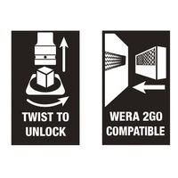 Wera Werk ベラ 1/4DR 8本収納 ツイストロック式ソケットホルダー ZYKLOP 003890 1セット（直送品）