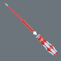 Wera Werk ベラ ステンレス製 絶縁先細マイナスブレード 先端1.0×5.5mm 全長157mm 006579 1本（直送品）