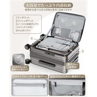 New Trip スーツケース フロントオープン・拡張・ストッパー付き【NT-XB0501】 NT-XB0501 ガンブラック S 1台（直送品）