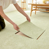 SUMINOE RUG RUG タイルカーペット ソフトフィール 400×400mm ライトグリーン 1セット(10枚入)（直送品）