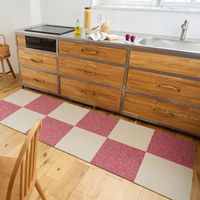 SUMINOE RUG RUG タイルカーペット フローループ 400×400mm アイボリー 1セット(10枚入)（直送品）