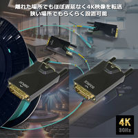 DVI 光ファイバーデジタルケーブル 100m LCコネクタータイプ VV-DVI1000-LC 1本（直送品）