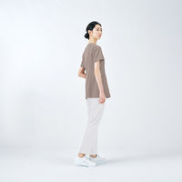 住商モンブラン スクラブ レディス 半袖 フォギーピンク 3L UM500-FP 1枚（直送品）