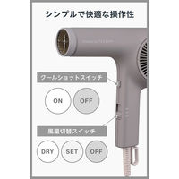 ヘアドライヤー 軽量 日本製 マイナスイオン トライバランスイオン スモーキーグレー NIB400B-H テスコム 1個（直送品）