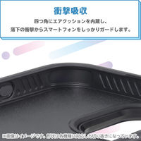 iPhone16 ケース 背面ディスプレイ搭載 高解像度 推し活 ブラック PM-A24AEINK01BK エレコム 1個（直送品）