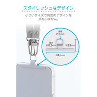 スマホストラップホールシート 挟むだけ ステンレス製 ケーブル穴対応 1口タイプ シルバー P-STHD1SSV エレコム 1個（直送品）