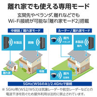 Wi-Fi6 無線LANルーター親機 1201+300Mbps 1Gルーター WRC-X1500GS2-BH エレコム 1個（直送品）