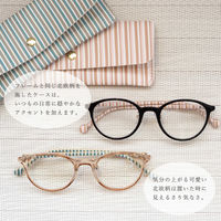 【老眼鏡 リーディンググラス】SCANDINAVIAN PATTERN SPC-007 col.2 アプリコット 度数 +2.50 / 1個（直送品）