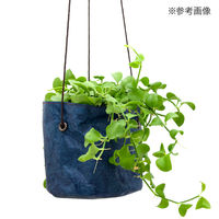 リーフ 鉢カバー 軽量 吊り下げ鉢カバー 3~3.5号用 ネイビー 930571 1個（直送品）