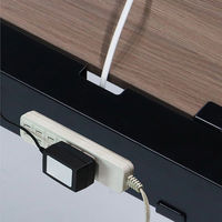 【軒先渡し】スチール配線BOX ブラック 幅1000×奥行110×高さ100mm ブラック 1台（直送品）