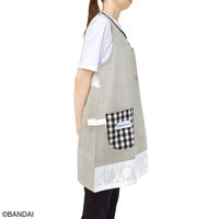 セントレディス くまのがっこうエプロン タンガリー グレー ST-IKU0007 1枚