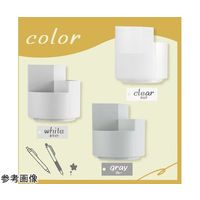 Trimate ペン立て 360度回転 半透明 AFF-KPT-CL 1個 60-7278-41（直送品）