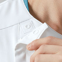 住商モンブラン スクラブ メンズ 半袖 アイボリー/アクアマリン L MS854-0549 1枚（直送品）