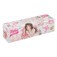 （限定）ジップロック デザインバッグ リボン L 保存袋 1箱（26枚入）旭化成ホームプロダクツ