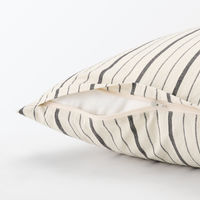 無印良品 綿洗いざらし大判クッション ７５×７５ｃｍ 生成ストライプ 良品計画