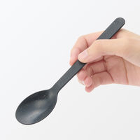 無印良品 ヤシの端材を使った スプーン 約１７ｃｍ 黒 1セット（1本×3） 良品計画