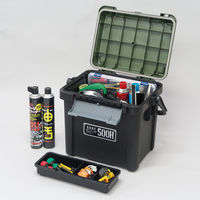 JEJアステージ シールドボックスシャット500HX ブラックグリーン 1個