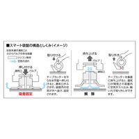 コクヨ グルー テープカッター 吸盤ハンディタイプ 白 大巻対応 T-GM500NW 1個